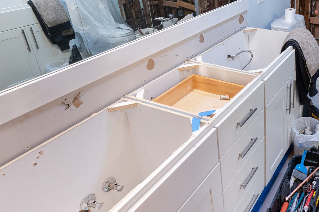 bathroom cabinet without countertop