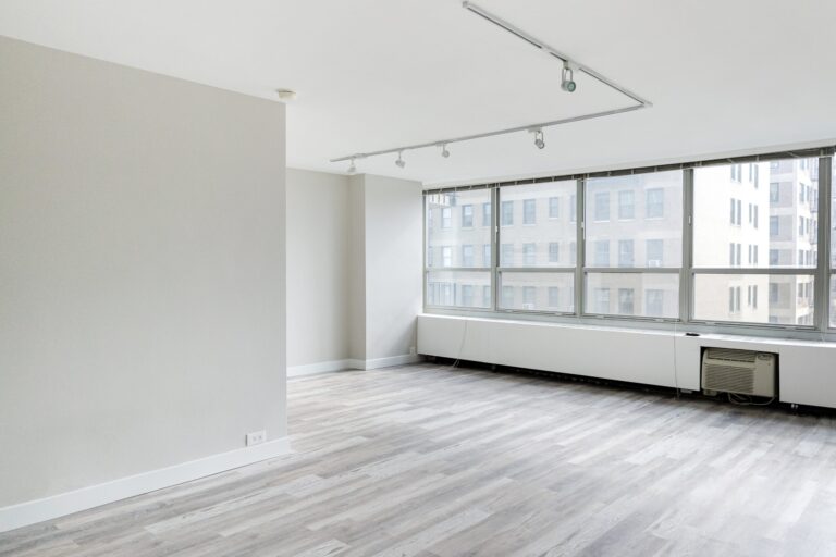 new installed hardwood flooring