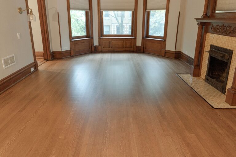 hardwood flooring after refinishing
