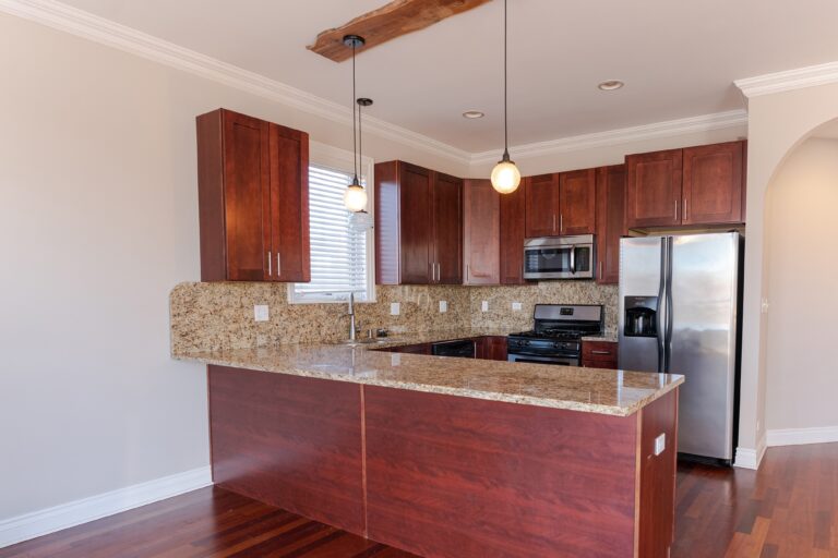 old kitchen cabinets and countertop