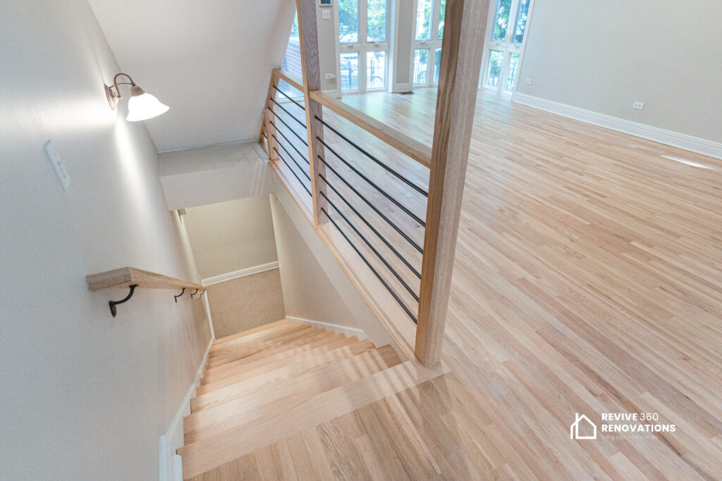 Stair Redesign & Complete Floor Restoration in Wicker Park, Chicago - photo 3