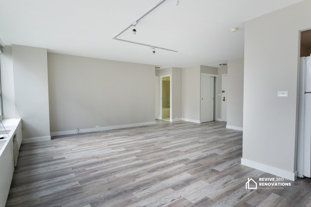 Engineered Flooring Installation & Complete Unit Repaint in Gold Coast, Chicago - photo 1
