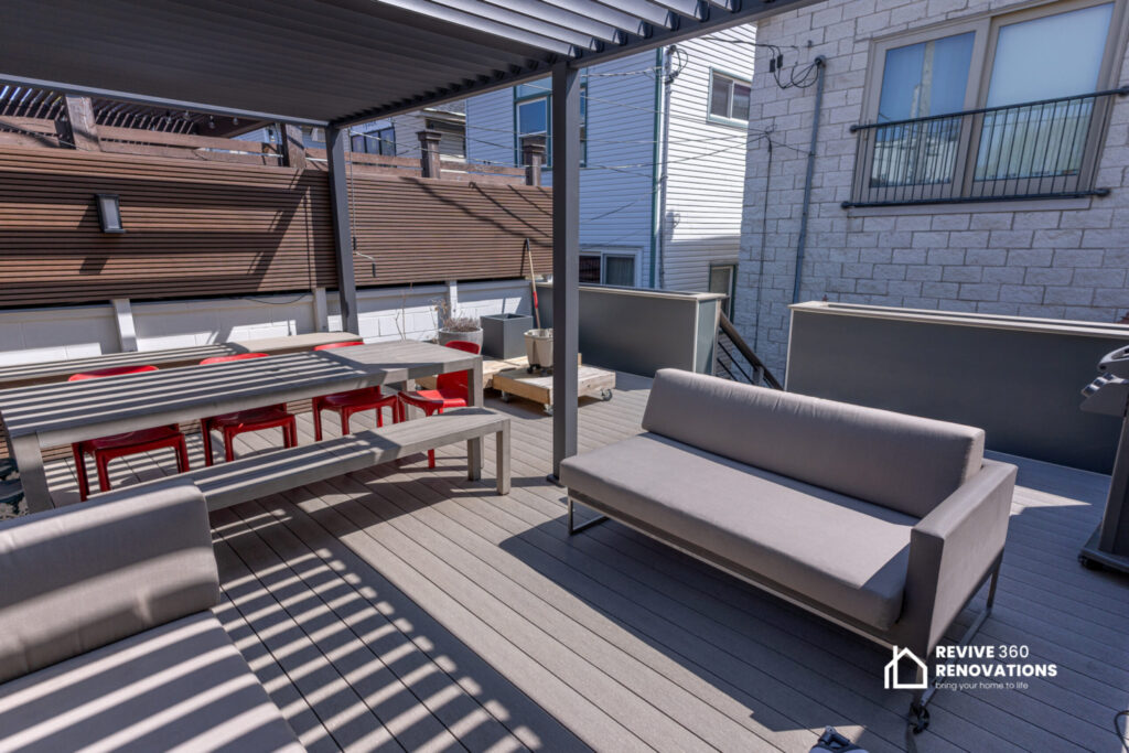 Rooftop Patio Renovation & Gazebo Installation in Wicker Park, Chicago - photo 3
